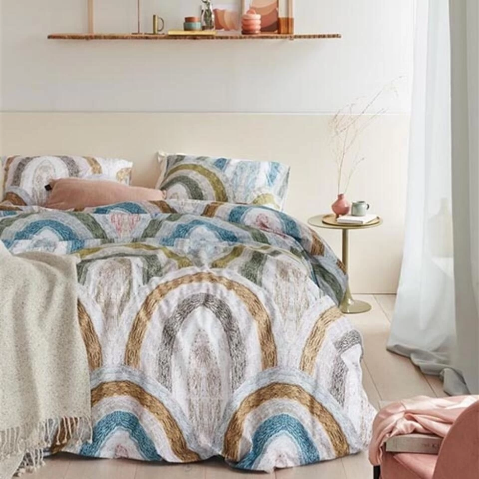 Ariadne At Home Dekbedovertrek Rainbow Brights-2-persoons (200 X 200/220 Cm) 4 Ariadne At Home Dekbedovertrek Rainbow Brights-2-persoons (200 X 200/220 Cm) - Afbeelding 4