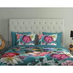 Good Morning Dekbedovertrek "Tiandra" - Petrol - (240x220 Cm) 6 Good Morning Dekbedovertrek "Tiandra" - Petrol - (240x220 Cm) -Bedbekleding schommelt. 1000045506 0110