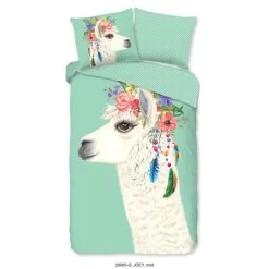 Good Morning Dekbedovertrek "Joey" - Mint - (140x220 Cm)