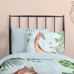 Good Morning Dekbedovertrek "Desiree" - Aqua - (140x220 Cm) -Bedbekleding schommelt. 1000045509 0102