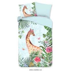 Good Morning Dekbedovertrek "Desiree" - Aqua - (140x220 Cm)