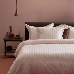 Damai Dekbedovertrek Katoen-satijn - 240 X 240/220cm - Roze -Bedbekleding schommelt. 1000051420 0103