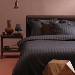 Damai Dekbedovertrek Katoen-satijn - 200x200/220cm - Grijs -Bedbekleding schommelt. 1000051424 0103