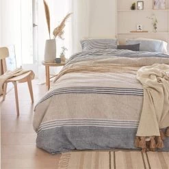 Ariadne At Home Dekbedovertrek Lin Pastel-Lits-jumeaux (240 X 200/220 Cm) 7 Ariadne At Home Dekbedovertrek Lin Pastel-Lits-jumeaux (240 X 200/220 Cm) -Bedbekleding schommelt. 1000051930 0103