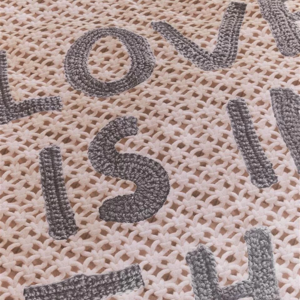 Ariadne At Home Dekbedovertrek Love Is Black/White-1-persoons (140 X 200/220 Cm) 2 Ariadne At Home Dekbedovertrek Love Is Black/White-1-persoons (140 X 200/220 Cm) - Afbeelding 2