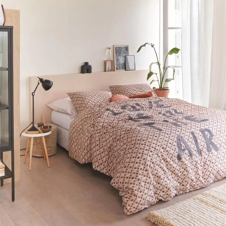 Ariadne At Home Dekbedovertrek Love Is Black/White-1-persoons (140 X 200/220 Cm) 4 Ariadne At Home Dekbedovertrek Love Is Black/White-1-persoons (140 X 200/220 Cm) - Afbeelding 4