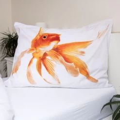 Animal Pictures Dekbedovertrek, Goudvis - Eenpersoons - 140 X 200 Cm - Katoen 7 Animal Pictures Dekbedovertrek, Goudvis - Eenpersoons - 140 X 200 Cm - Katoen -Bedbekleding schommelt. 1000053401 0103