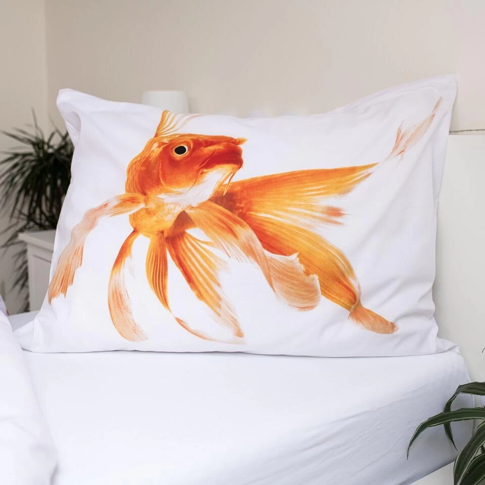 Animal Pictures Dekbedovertrek, Goudvis - Eenpersoons - 140 X 200 Cm - Katoen 4 Animal Pictures Dekbedovertrek, Goudvis - Eenpersoons - 140 X 200 Cm - Katoen - Afbeelding 4