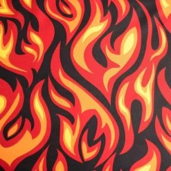 Motor Dekbedovertrek, Flame - Eenpersoons - 140 X 200 Cm - Katoen -Bedbekleding schommelt. 1000053403 0103