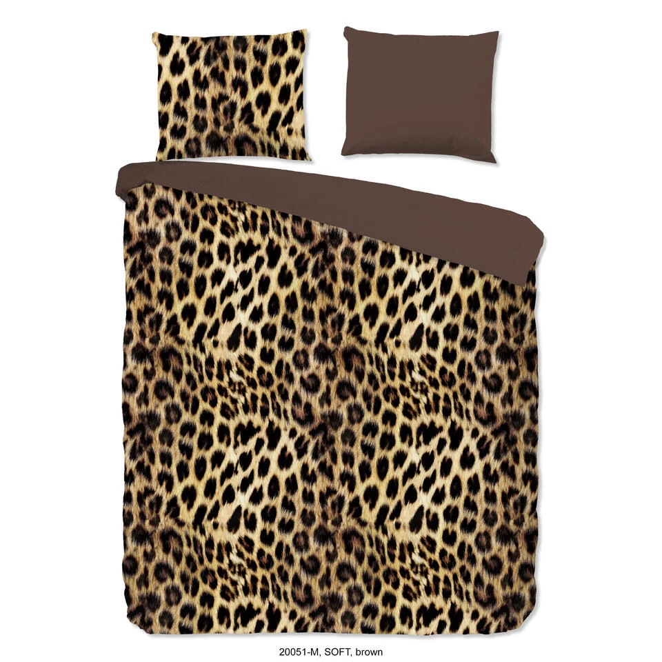 Pure Dekbedovertrek "Soft" - Bruin - (200x220 Cm) 1 Pure Dekbedovertrek "Soft" - Bruin - (200x220 Cm)