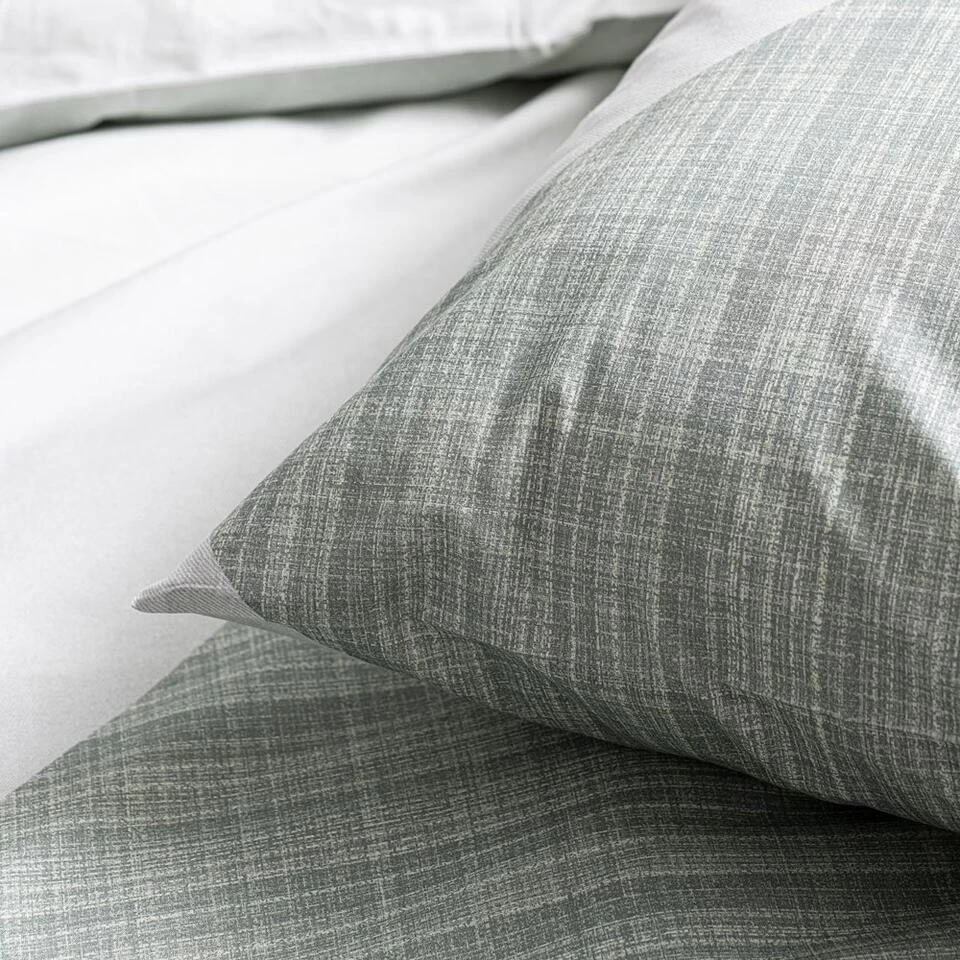 Cinderella Rexa - Dekbedovertrek - Katoen - 260x200/220 Cm - Misty Green 4 Cinderella Rexa - Dekbedovertrek - Katoen - 260x200/220 Cm - Misty Green - Afbeelding 4