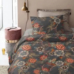 Cinderella Melanie - Dekbedovertrek - Katoen - 140x200/220 Cm - Anthracite -Bedbekleding schommelt. 1000055084 0103