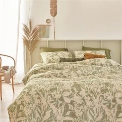 Ariadne At Home Dekbedovertrek Botanical Green-Lits-jumeaux (240 X 200/220 Cm) 6 Ariadne At Home Dekbedovertrek Botanical Green-Lits-jumeaux (240 X 200/220 Cm) -Bedbekleding schommelt. 1000057404 0102
