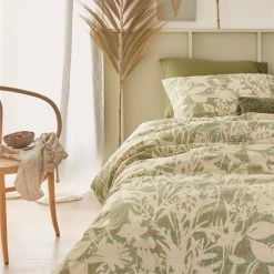 Ariadne At Home Dekbedovertrek Botanical Green-Lits-jumeaux (240 X 200/220 Cm) 7 Ariadne At Home Dekbedovertrek Botanical Green-Lits-jumeaux (240 X 200/220 Cm) -Bedbekleding schommelt. 1000057404 0103