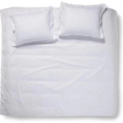 Dekbedovertrek Damai Linea White Satijn-240x200/220
