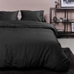 Ambiante Dekbedovertrek Uni Cotton Black-1-persoons (140 X 200/220 Cm) 6 Ambiante Dekbedovertrek Uni Cotton Black-1-persoons (140 X 200/220 Cm) -Bedbekleding schommelt. 1000061204 0102