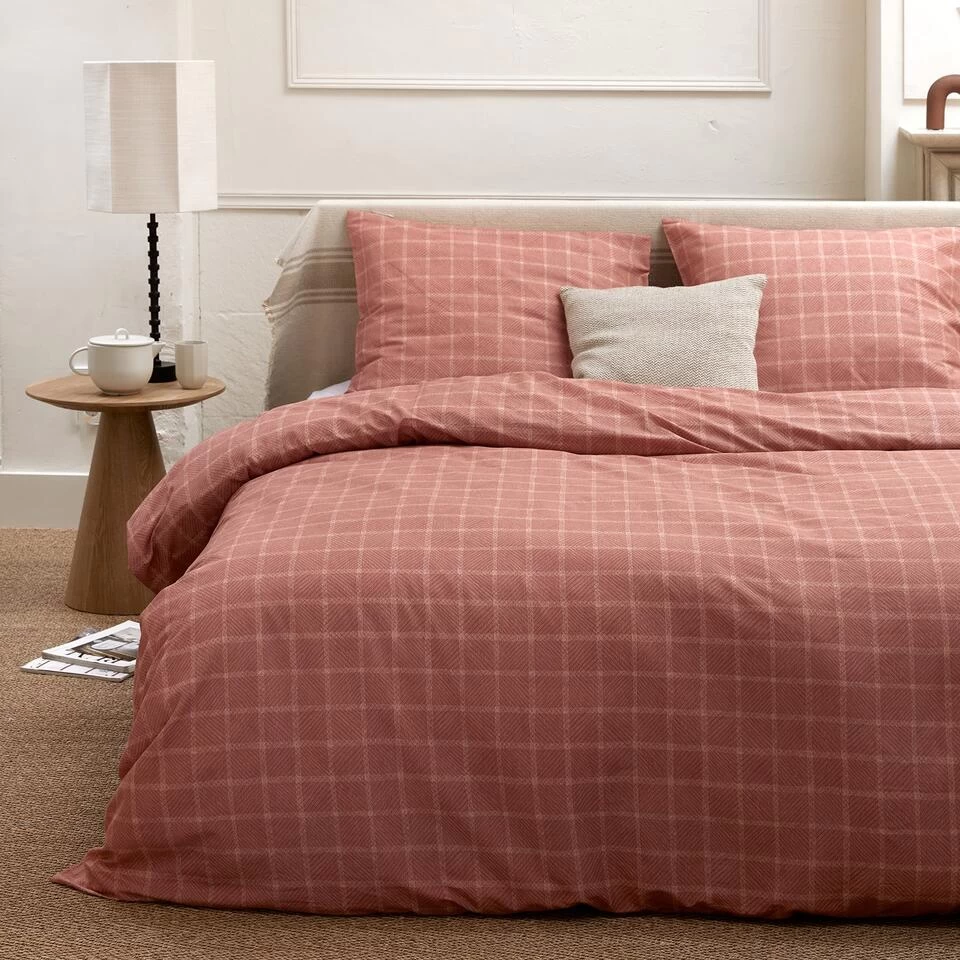 Cinderella Brecht - Dekbedovertrek - Katoen - 260x200/220 Cm - Terra 2 Cinderella Brecht - Dekbedovertrek - Katoen - 260x200/220 Cm - Terra - Afbeelding 2