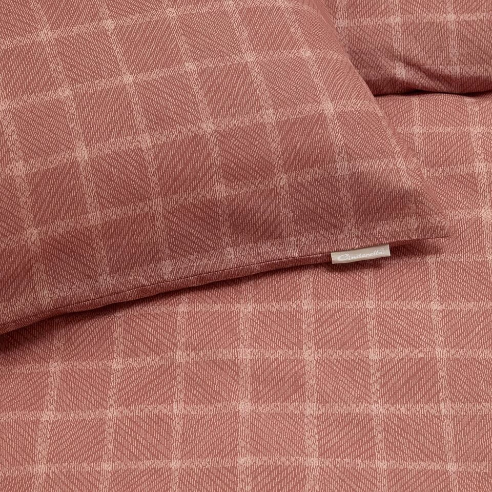 Cinderella Brecht - Dekbedovertrek - Katoen - 260x200/220 Cm - Terra 4 Cinderella Brecht - Dekbedovertrek - Katoen - 260x200/220 Cm - Terra - Afbeelding 4