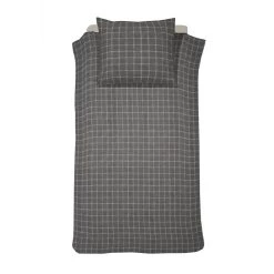 Cinderella Brecht - Dekbedovertrek - Katoen - 140x200/220 Cm - Anthracite