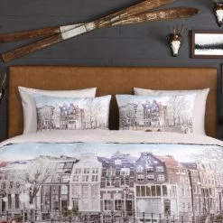 Good Morning Dekbedovertrek "Amsterdam" - Multi - (140x220 Cm) -Bedbekleding schommelt. 1000063273 0102