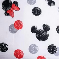 Disney Minnie & Mickey Mouse Dekbedovertrek, Love - 140 X 200 Cm - Katoen -Bedbekleding schommelt. 1000064773 0102