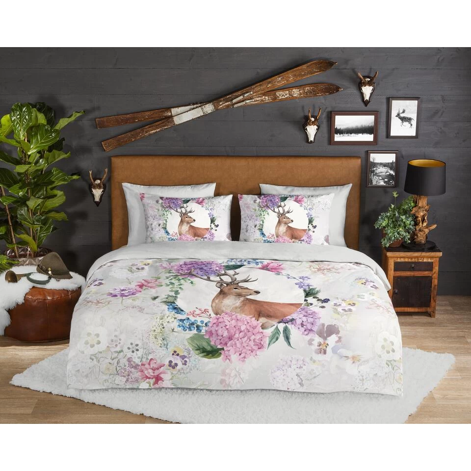 Good Morning Dekbedovertrek "Vedet" - Grijs - (140x220 Cm) 2 Good Morning Dekbedovertrek "Vedet" - Grijs - (140x220 Cm) - Afbeelding 2