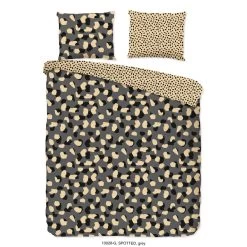 Good Morning Dekbedovertrek "Spotted" - Grijs - (240x220 Cm)