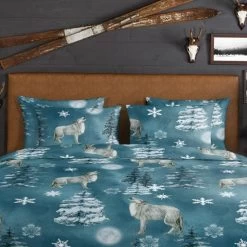 Good Morning Dekbedovertrek "Midnight" - Petrol - (240x220 Cm) -Bedbekleding schommelt. 1000065851 0102