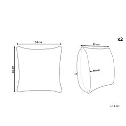 Beliani Sierkussen MEHSANA - Multicolor Katoen -Bedbekleding schommelt. 1000067718 0102