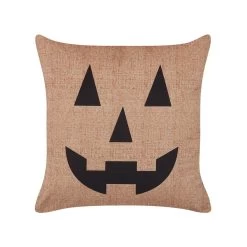 Beliani Sierkussen SEBES - Beige Fluweel