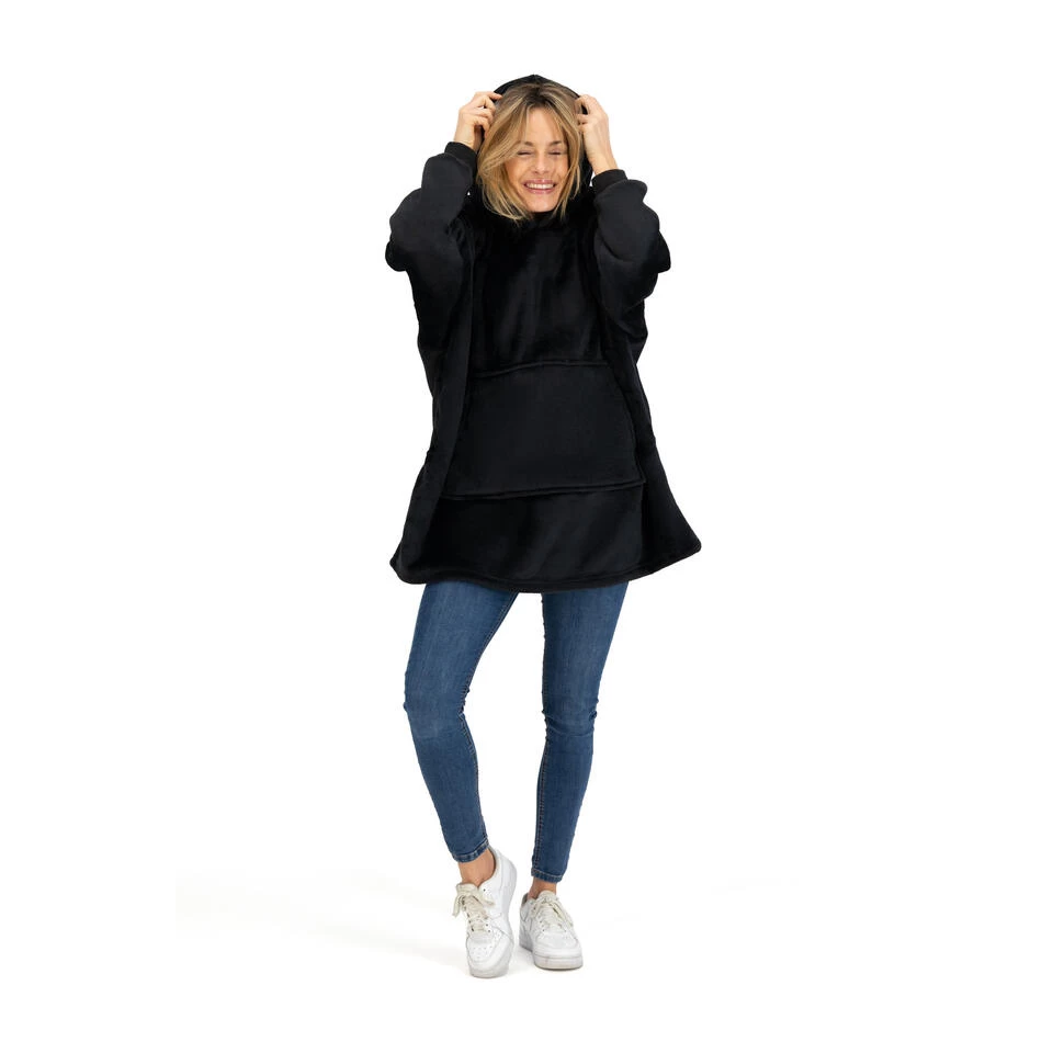 O'DADDY® Hoodie – Fleece Deken - Unisex - One Size Fits All - Zwart 3 O'DADDY® Hoodie – Fleece Deken - Unisex - One Size Fits All - Zwart - Afbeelding 3