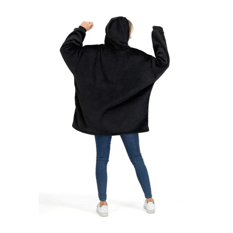 O'DADDY® Hoodie – Fleece Deken - Unisex - One Size Fits All - Zwart 4 O'DADDY® Hoodie – Fleece Deken - Unisex - One Size Fits All - Zwart - Afbeelding 4