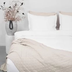 Town & Country Dekbedovertrek Chester Wafel Wit-2-persoons (200 X 200/220 Cm)