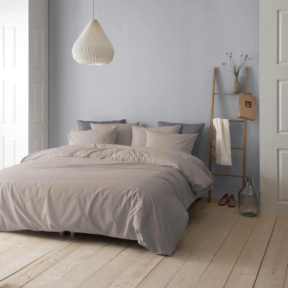 Cinderella Dekbedovertrek Flanel - 260x200/220 Cm - Taupe 2 Cinderella Dekbedovertrek Flanel - 260x200/220 Cm - Taupe - Afbeelding 2