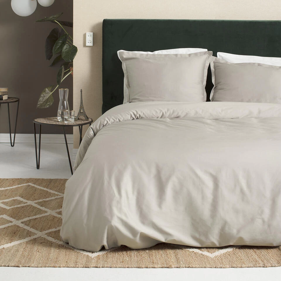 Cinderella Sundays - Dekbedovertrek - Satijn - 260x200/220 Cm - Light Sand 2 Cinderella Sundays - Dekbedovertrek - Satijn - 260x200/220 Cm - Light Sand - Afbeelding 2