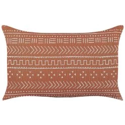 Beliani Sierkussen ORLAYA - Oranje Katoen