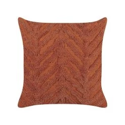 Beliani Sierkussen LEWISIA - Oranje Katoen