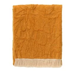 FLORINE - Plaid 140x180 Cm Golden Glow - Geel