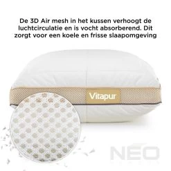NEO Hybride Memory Foam Kinderkussen - 40x60 Cm 6 NEO Hybride Memory Foam Kinderkussen - 40x60 Cm -Bedbekleding schommelt. 1000080654 0102