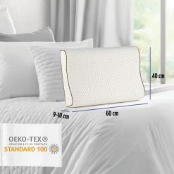 Vitapur Anatomisch Latex Hoofdkussen XL - 60x40 Cm 6 Vitapur Anatomisch Latex Hoofdkussen XL - 60x40 Cm -Bedbekleding schommelt. 1000080659 0102