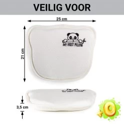 Vitapur - My First Panda Pillow 26x23 Cm - Wit -Bedbekleding schommelt. 1000080663 0103