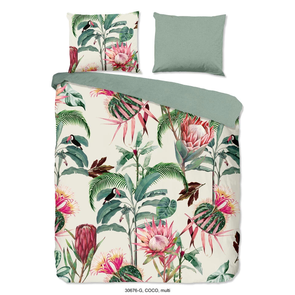 Good Morning Dekbedovertrek "Coco" - Multi - (240x220 Cm) 1 Good Morning Dekbedovertrek "Coco" - Multi - (240x220 Cm)