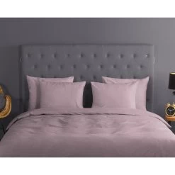 Good Morning Dekbedovertrek "Uni Soft Pink" - Roze - (240x220 Cm) -Bedbekleding schommelt. 1000080924 0110