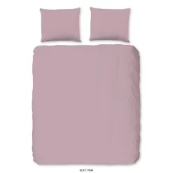 Good Morning Dekbedovertrek "Uni Soft Pink" - Roze - (240x220 Cm)