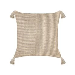 Beliani Sierkussen ARALIA - Beige Katoen
