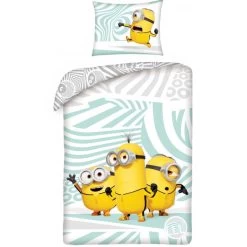 Minions Dekbedovertrek Happy - Eenpersoons - 140 X 200 Cm - Katoen