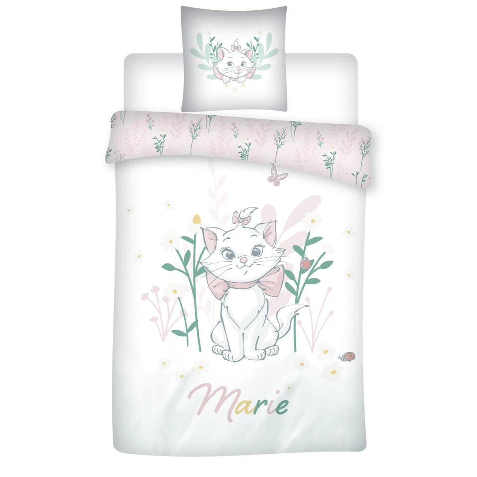 Disney Aristocats Dekbedovertrek, Marie - Eenpersoons - 140 X 200 Cm - Katoen 1 Disney Aristocats Dekbedovertrek, Marie - Eenpersoons - 140 X 200 Cm - Katoen