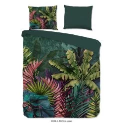 Good Morning Dekbedovertrek "Marina" - Groen - (240x220 Cm)