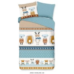 Good Morning Dekbedovertrek "Woodland" - Multi - (140x220 Cm)