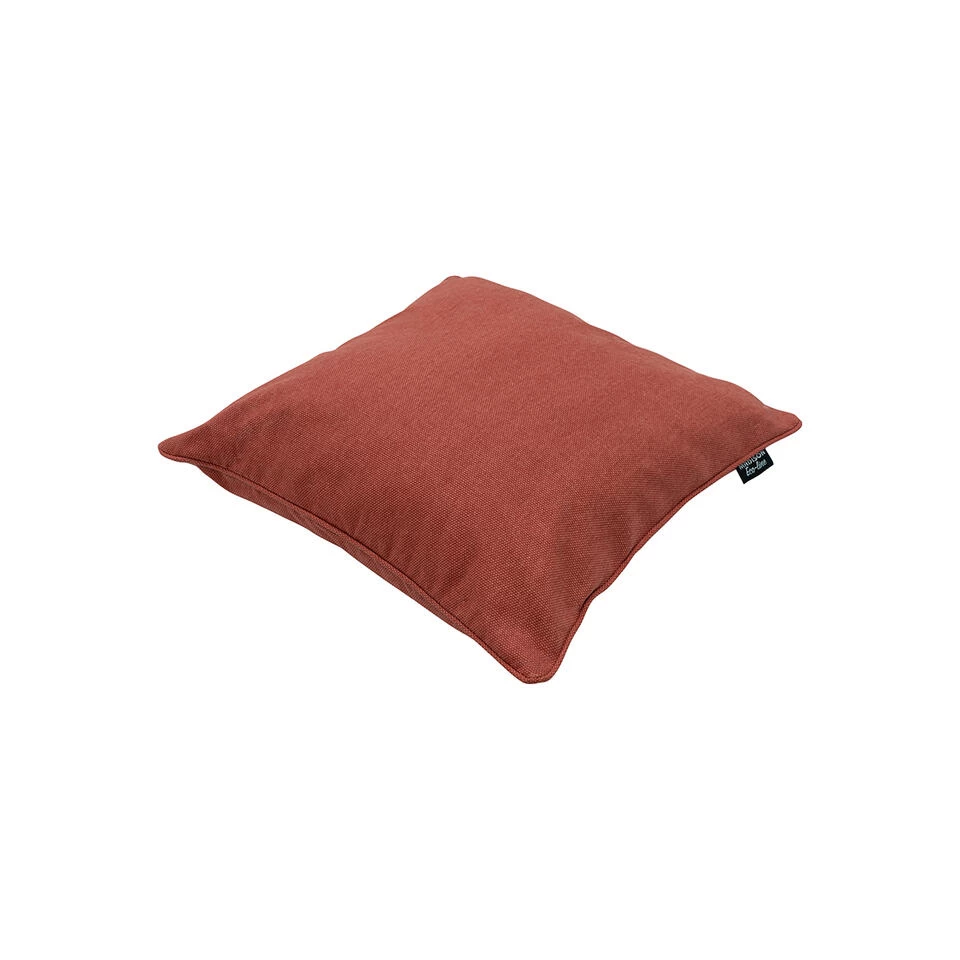 Madison - Sierkussen 50x50 - Oranje - Beige Recycled Canvas 1 Madison - Sierkussen 50x50 - Oranje - Beige Recycled Canvas